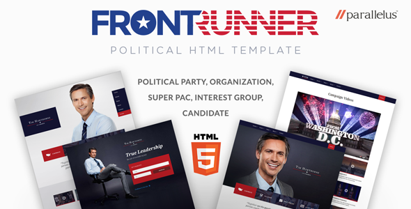 Political HTML Template - FrontRunner