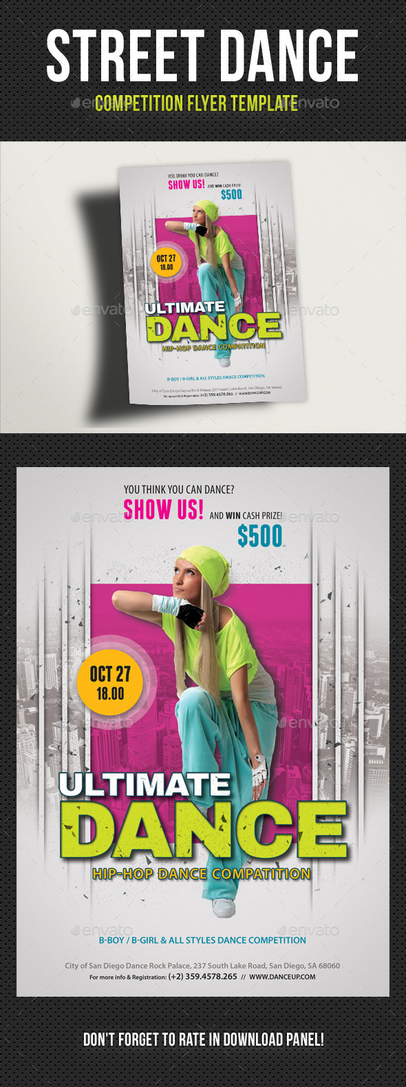 Dance Competition Graphics Designs Templates