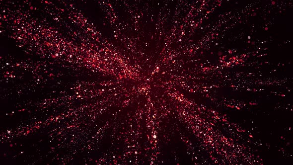 Glittering Red Particle Burst V2
