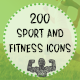 Sport and Fitness Hand Drawn Icons - GraphicRiver Item for Sale