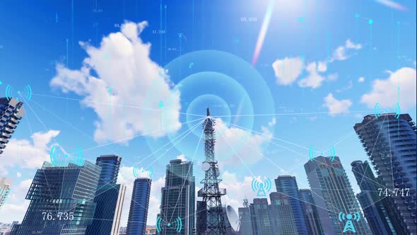5g Smart City Network Communication