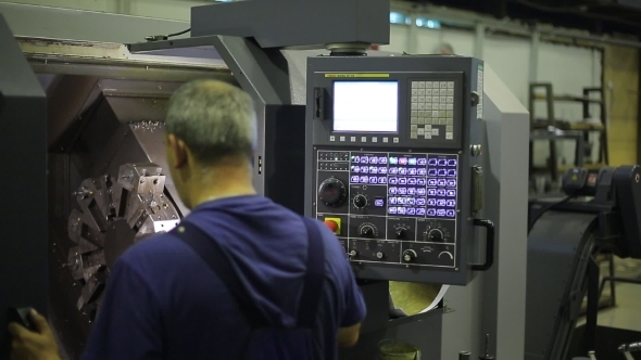 Industrial Machine Operator. Console For