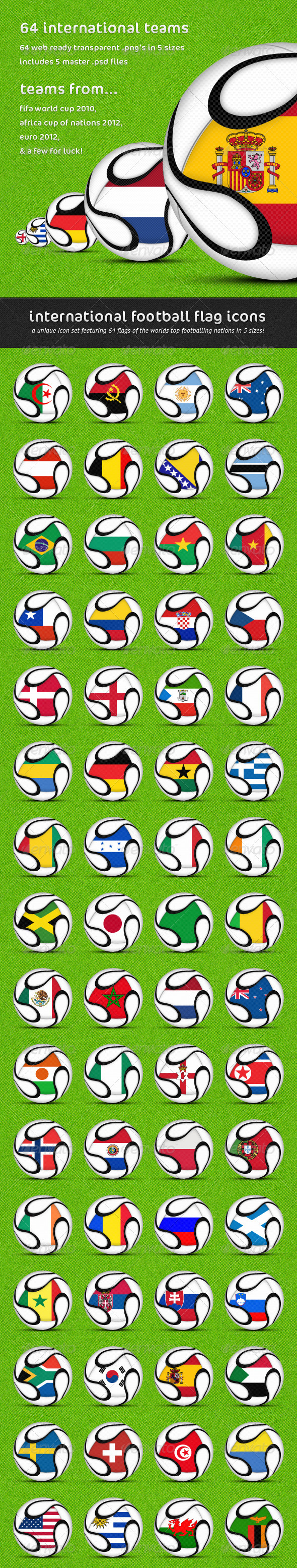 International Football Flag Icons