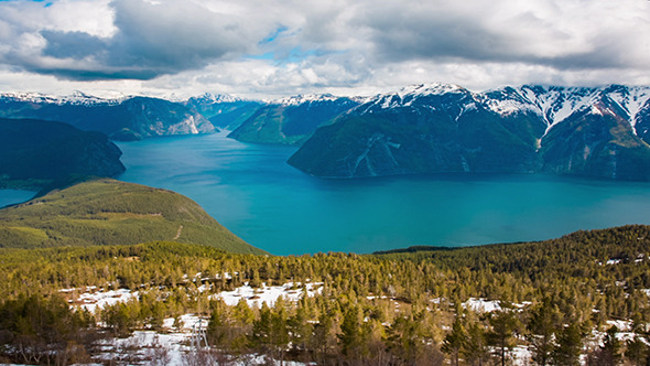 Flying Over The Sognefjorden