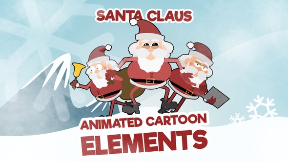 Santa Claus Cartoon Elements