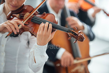 round, selective focus, music and arts concept