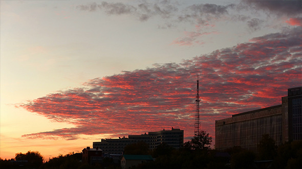 Pink Clouds and the TV Tower