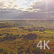 Beautiful Sunrise Over the Small Village. Aerial - VideoHive Item for Sale