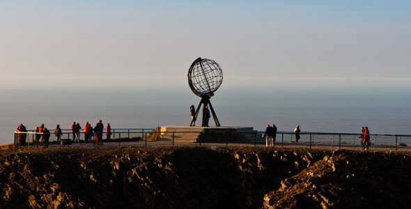 Monument At The North Cape