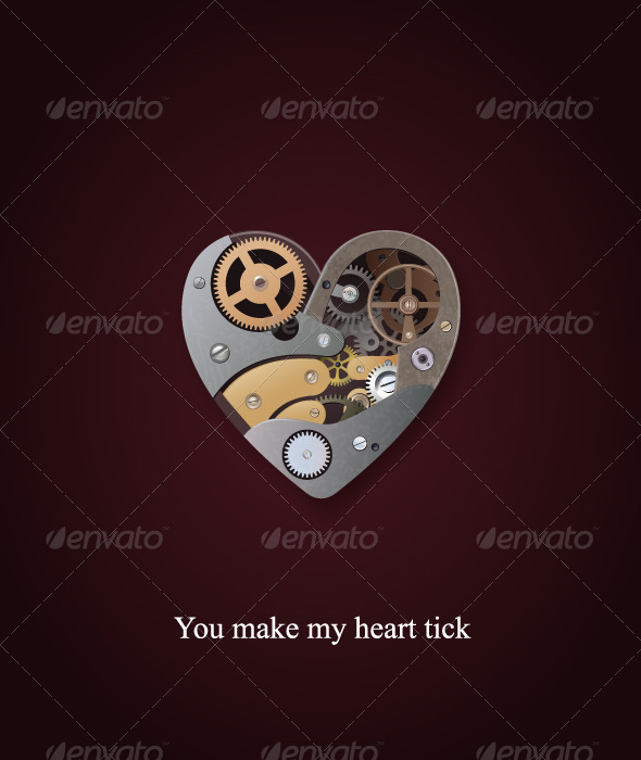 Mechanical heart valentine