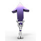 3D Silver Astronaut Tell Direction Arrow Up - GraphicRiver Item for Sale