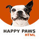 Happy Paws - Pet Responsive One Page HTML - ThemeForest Item for Sale