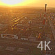 The Huge Industrial Plant at Sunset - VideoHive Item for Sale