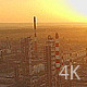 The Huge Industrial Plant at Sunset - VideoHive Item for Sale