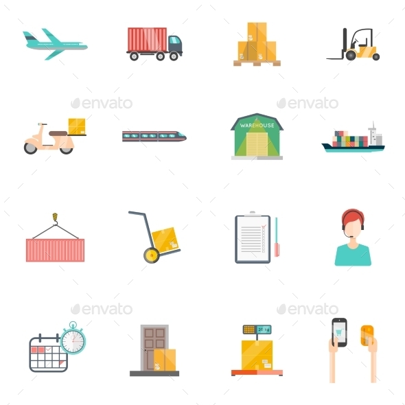 Logistics Icons Set