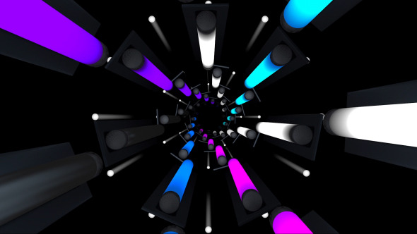 Light Colorful Neon Tunnel alt