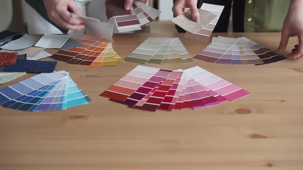 Designers Choose Best Color Samples for the Client