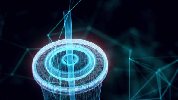 Soda Cup Hologram Close Up 4k alt