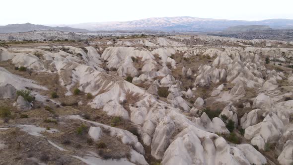 Cappadocia Landscape Aerial View. Turkey. Goreme National Park