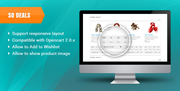 So Deals - Responsive OpenCart 3.0.x & OpenCart 2.x Module