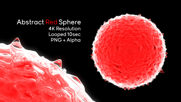 Abstract Red Sphere