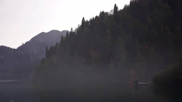 Mists on Lake Surface