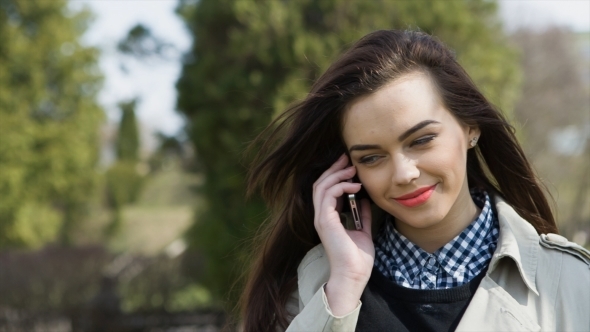 Young Beautiful Girl Happy With Headphones