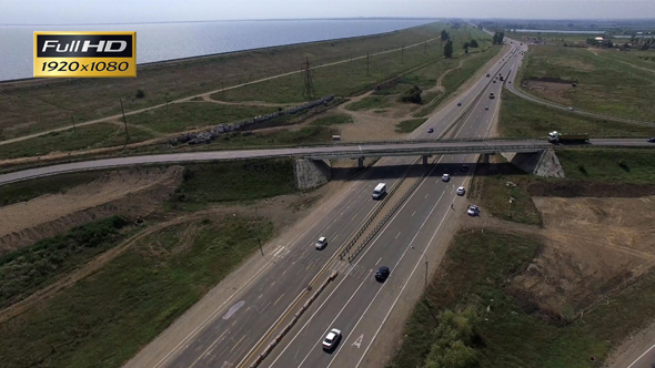 Aerial Footage Over Highway 10