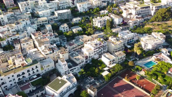 Capri Town at Sunset Italy