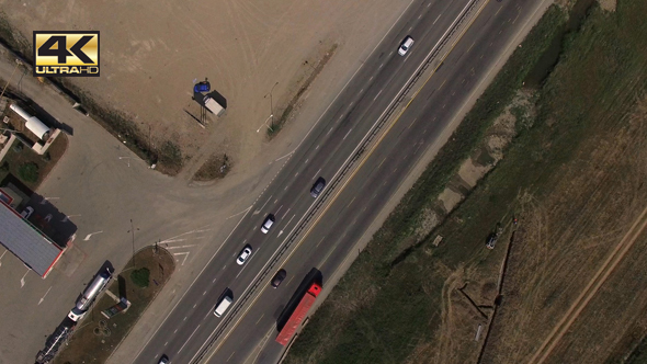 Aerial Footage Over Highway 14
