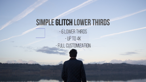 Simple Glitch Lower Thirds