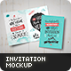 Invitation / Greeting Card Mock-Up - GraphicRiver Item for Sale