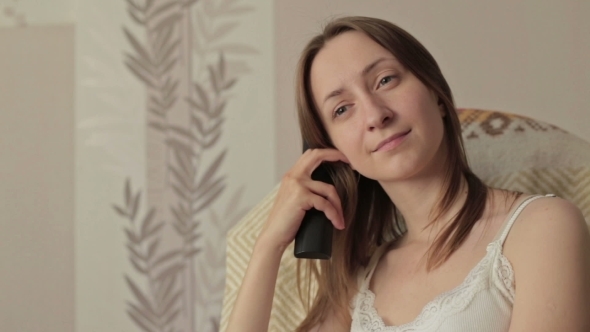 Girl On Armchair, Rocker With Remote Control