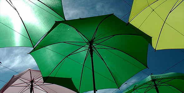 Umbrellas in the Sky