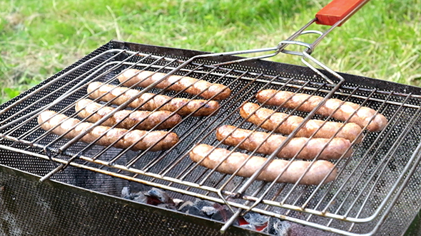 Bratwurst Sausages Cooking