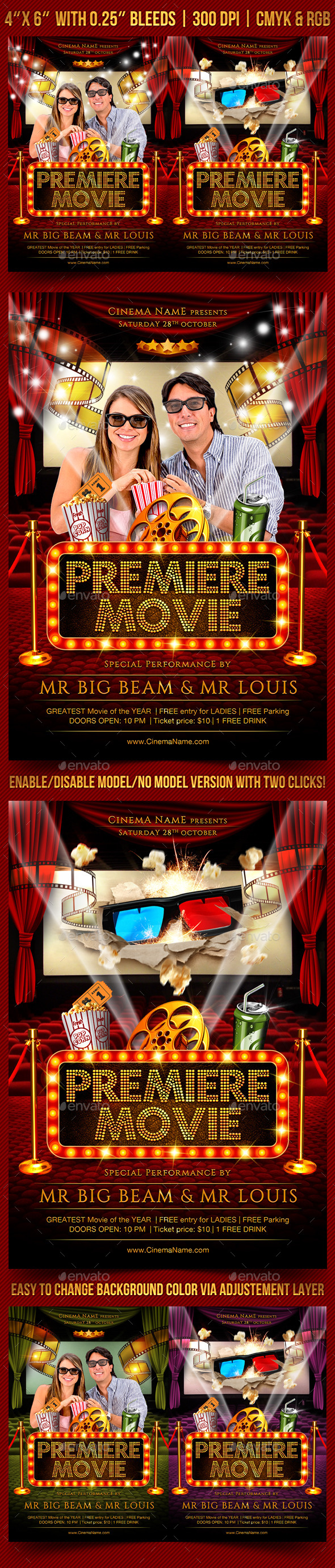 Premiere Movie Flyer Template