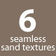 6 seamless textures of sand - 3DOcean Item for Sale