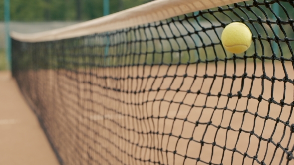 Tennis Ball Stuck In The Grid