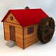 Watermill Low Poly - 3DOcean Item for Sale