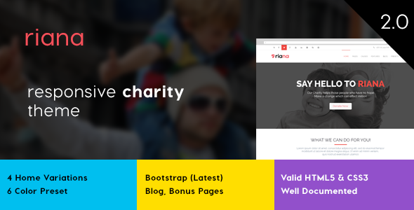 Riana - Charity HTML Template
