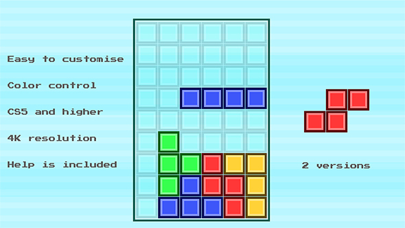 Retro Game Tetris Opener 4K