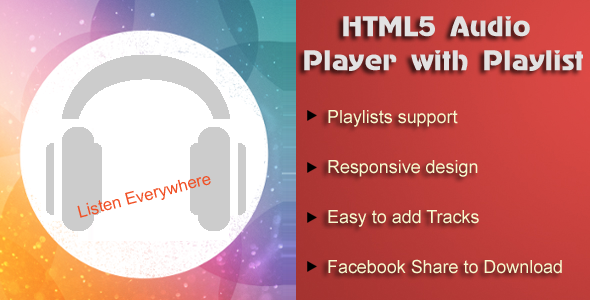 HTML5 Audio Player with Playlist for Wordpress