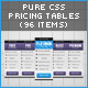 96 Pure CSS Pricing Tables - CodeCanyon Item for Sale