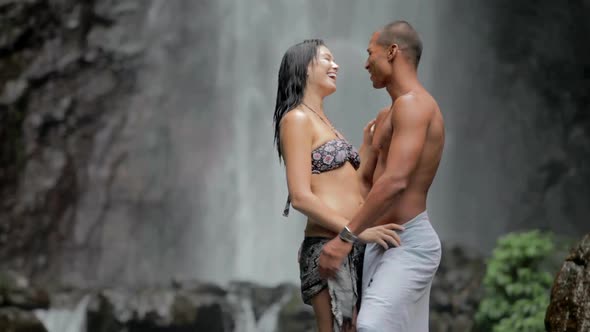 Couple At Waterfall 3