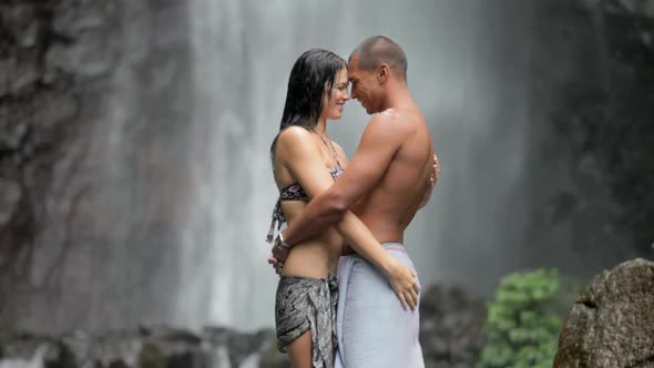 Couple At Waterfall 4