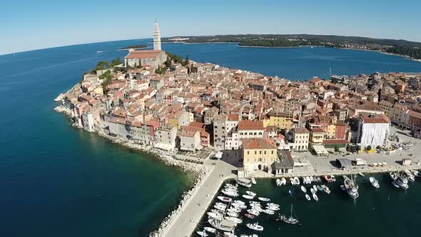 Beautiful Aerial View Of The City Of Rovinj 2