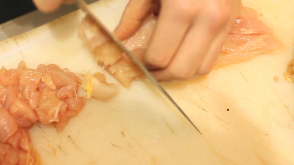 Cutting Chicken Meat 6