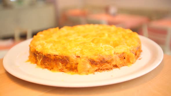 Lasagne On A Plate In A Restaurant 2