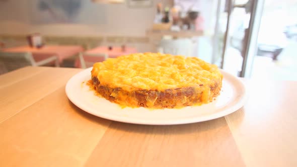 Lasagne On A Plate In A Restaurant 4