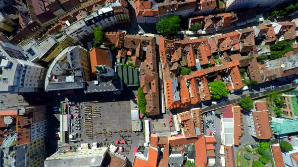 Aerial View Of Central Zagreb. 4 alt